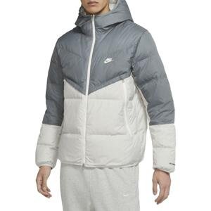 Bunda s kapucňou Nike  Storm-FIT Winterjacket Grey