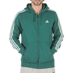 Mikina s kapucňou adidas  Essentials 3-Stripes FZ Brushed Bluza