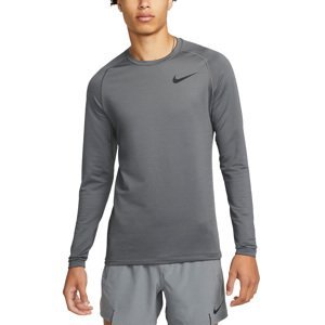 Tričko s dlhým rukávom Nike  Pro Warm Sweatshirt Grau Schwarz F068