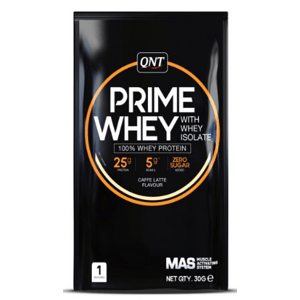 Nápoj QNT PRIME WHEY- 100 % Whey Isolate & Concentrate Blend 30 g Coffee Latte
