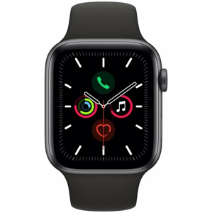 Hodinky Apple Apple Watch Series 5 GPS, 44mm Space Grey Aluminium Case with Black Sport Band