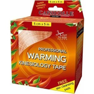 Tejpovacia páska Capsicolle CAPSICOLLE professional warming kinesiology tape 5cmx5m 1ks
