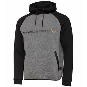 Savage Gear mikina Tec-Foam Hoodie Dark Grey Melange vel. L