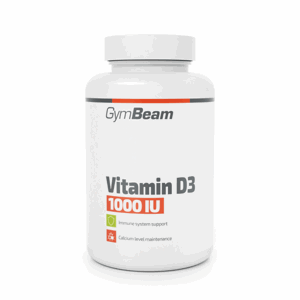 GymBeam Vitamín D3 1000 IU 60 kaps. bez príchute