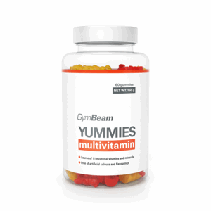 GymBeam Yummies Multivitamin 60 kaps. pomaranč citrón čerešňa