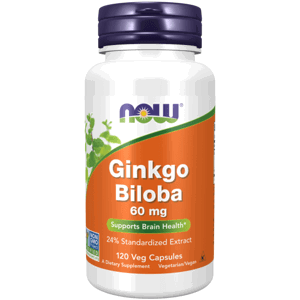 NOW Foods Ginkgo Biloba 60 mg 120 kaps.