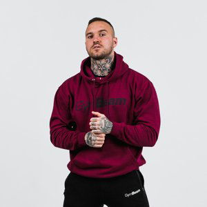 GymBeam Mikina PRO Hoodie Burgundy  XL