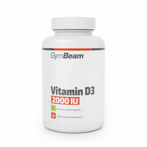 GymBeam Vitamin D3 2000 IU 60 kaps. bez príchute