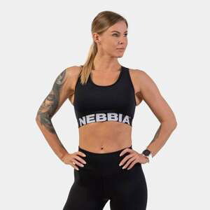 NEBBIA Športová podprsenka Medium Impact Cross Back Black  M