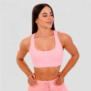 GymBeam Športová podprsenka Mesh Panel pink  SS