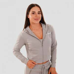 GymBeam Dámska mikina Zip-up TRN grey  LL