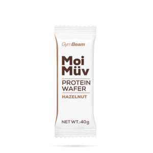 GymBeam MoiMüv Protein Wafer 16 x 40 g vanilka