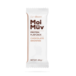 GymBeam MoiMüv Protein Flapjack 12 x 90 g banán čokoláda