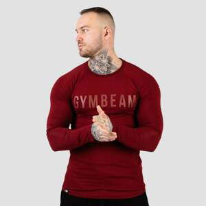 GymBeam Tričko s dlhým rukávom FIT Burgundy  L