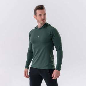 NEBBIA Pánske Tričko Long-Sleeve Hoodie Dark Green  XLXL