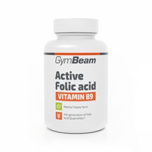 GymBeam Active Folic acid (Vitamín B9) 60 kaps.