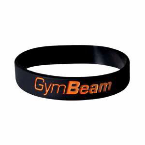 GymBeam Silikónový náramok GB Black Orange