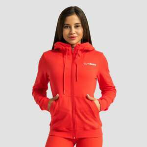 GymBeam Dámska mikina so zipsom Limitless Hot Red  MM