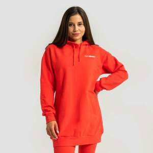 GymBeam Dámska longline mikina Limitless Hot Red  SS