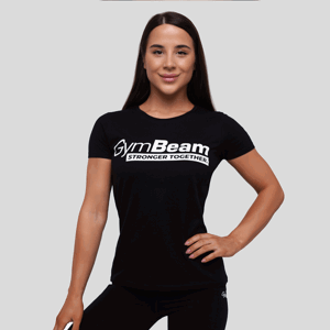 GymBeam Dámske tričko Stronger Together Black  XXLXXL