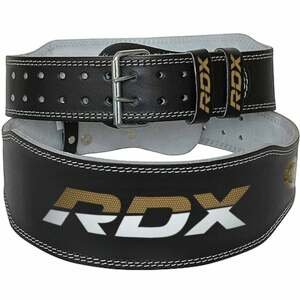 RDX Sports Fitness opasok 6“ Leather Black/Gold  XXL
