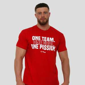 GymBeam Tričko One Team Red  XXLXXL