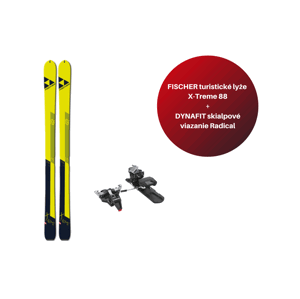 Fischer skialpinistické lyže X-Treme 88 21/22 set Farba: Žltá - viazanie Dynafit Radical, Veľkosť: 170