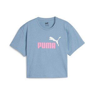 PUMA Girls Logo Die. tričko Cropped Tee Farba: Modrá, Veľkosť: 140