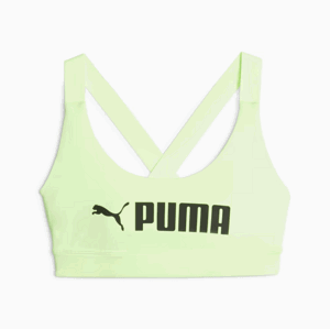 PUMA Dám. top Mid Impact Puma Fit Farba: Olivová, Veľkosť: M