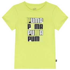 PUMA Chl. tričko Ess Logo Lab Farba: Zelená, Veľkosť: 140