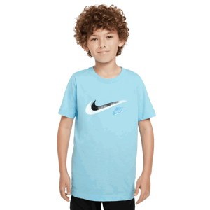 NIKE B NSW Chl. tričko SI SS TEE Farba: Azúrová, Veľkosť: L