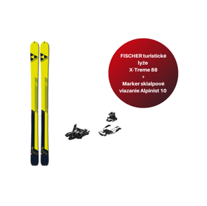 Fischer skialpinistické lyže X-Treme 88 21/22 set Farba: Žltá - viazanie Marker, Veľkosť: 170
