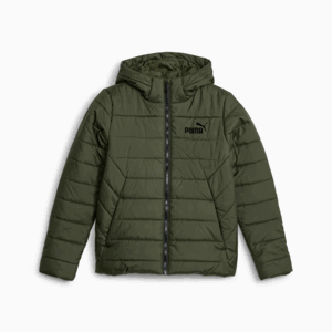 PUMA Det. bunda ESS Hooded Padded Farba: Svetloolivová, Veľkosť: 164