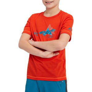 McKINLEY Chl.funkčné tričko Shane B Farba: oranžová, Veľkosť: 164