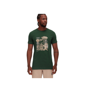 MAMMUT Pán. tričko Massone Farba: Zelená, Veľkosť: L