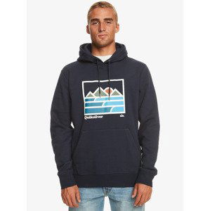 QUIKSILVER Pán. mikina Landscape, s kapu Farba: Navy, Veľkosť: L