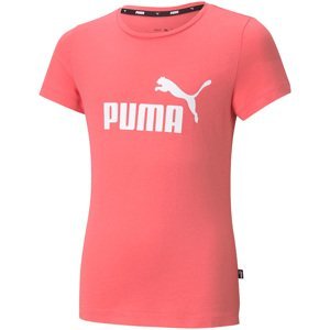 Puma detské tričko ESS Logo Tee Girls Farba: Broskyňová, Veľkosť: 140