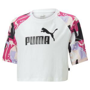 PUMA Die. tričko Ess Street Art Raglan Farba: Biela, Veľkosť: 164