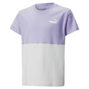 PUMA Die. tričko Power Colorblock Farba: Lila, Veľkosť: 128