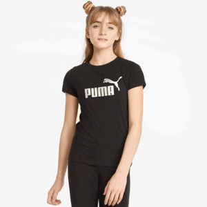 PUMA Die. tričko Ess Logo Tee G Farba: čierna, Veľkosť: 176