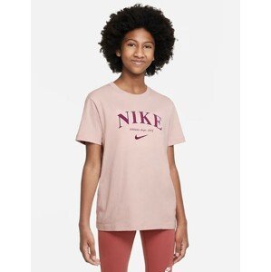NIKE G NSW Die. tričko TREND BF TEE PRNT Farba: Ružová, Veľkosť: XS
