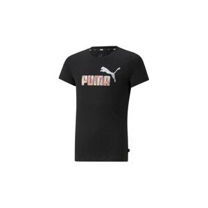 Puma Diev. tričko Classic Logo Tee Marshmallow Farba: čierna, Veľkosť: 140