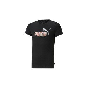 Puma Diev. tričko Classic Logo Tee Marshmallow Farba: čierna, Veľkosť: 164