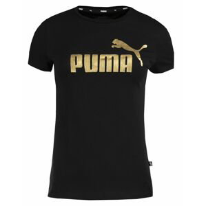 PUMA Dám. tričko Ess Metallic Logo Farba: čierna, Veľkosť: XS