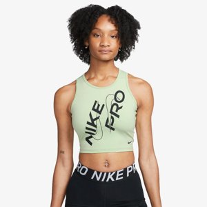 NIKE W Np Df Dám. top Crop Tank Grx Farba: Svetlozelená, Veľkosť: L