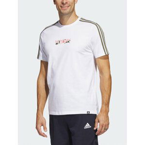 adidas M OPT Pán. tričko G T 1 WHITE, kr Farba: Biela, Veľkosť: M