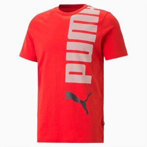 PUMA Pán. tričko Ess Logo Lab Tee Farba: červená, Veľkosť: S