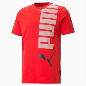 PUMA Pán. tričko Ess Logo Lab Tee Farba: červená, Veľkosť: L