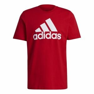 adidas M BL SJ Pán. tričko 100% bavlna-S Farba: červená, Veľkosť: M