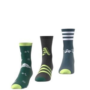 adidas Det. ponožky BRAND LOVE 3PP, 3 pá Farba: Zelená, Veľkosť: XS